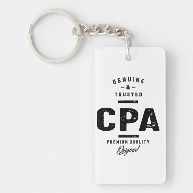 Llavero Regalo de títulos de trabajo de trabajo de CPA (Frente)