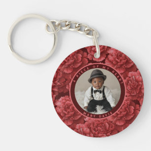Llavero Regalo de tributo vintage Flor Carnation