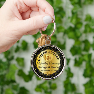 Llavero Regalo del 50 aniversario del aniversario de oro p