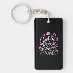 Llavero Regalo del abuelo   Daddy You Rock My World