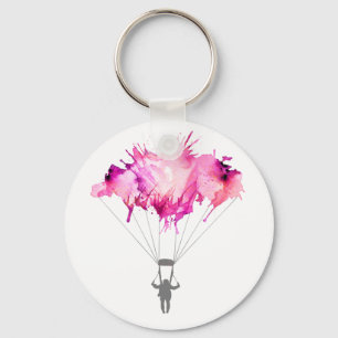 Llavero Regalo del arte de Skydiving del paracaídas del