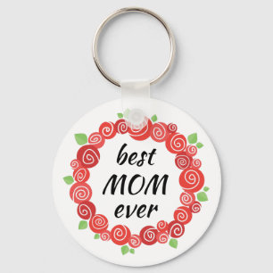 Llavero Regalo del día de la madre, mejor mamá jamás texto