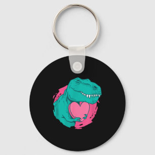 Llavero Regalo del Día de San Valentín T-rex Corazón Amant