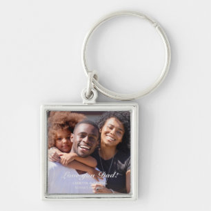 Llavero Regalo del día del padre afroamericano y su famili