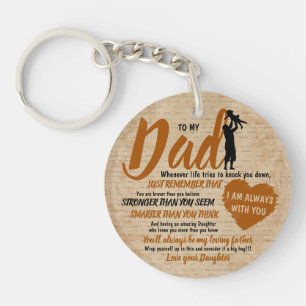 Llavero Regalo del Día del Padre de Hija