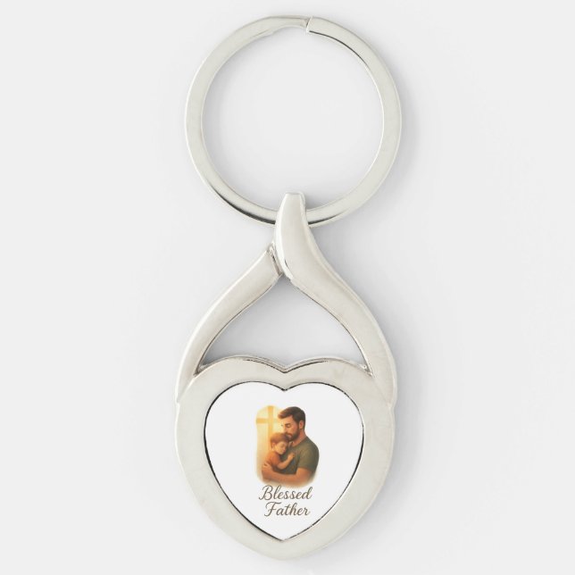 Llavero Regalo del Día del Padre Fiel - Padre Bendito (Anverso)