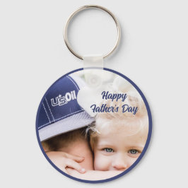 Llavero Regalo del Día del Padre para Papá | Foto y Nombre