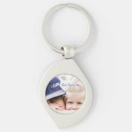 Llavero Regalo del Día del Padre para Papá | Foto y nombre