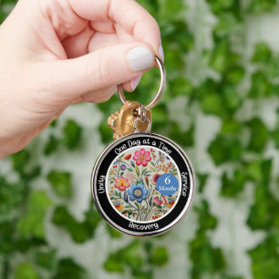 Llavero Regalo del hito de recuperación de personalizados 