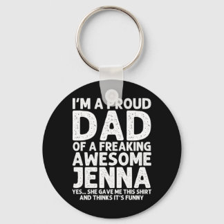 Llavero Regalo del padre de Jenna Día del padre divertido 