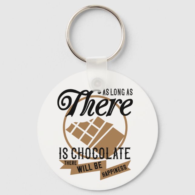 Llavero Regalo Divertido Chocoadicto Comida Monada Chocola (Anverso)