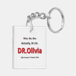 Llavero Regalo divertido de doctorado para madre con docto