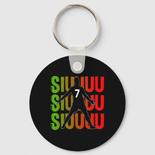 Llavero Regalo divertido de fútbol Siuuuu para fanáticos d