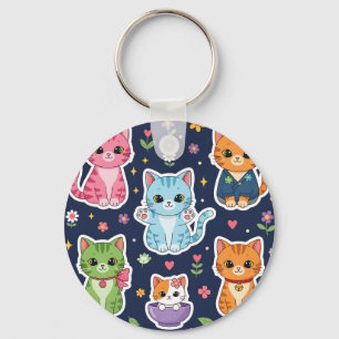 Llavero Regalo divertido de gatos adorables Kawaii Neko pa