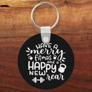 Llavero Regalo divertido de Navidad fitness sarcástico de