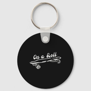 Llavero Regalo divertido de skateboarding en longboard vin