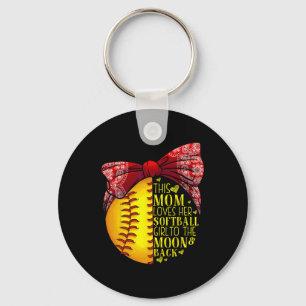 Llavero Regalo divertido de softbol para mamá, mujeres, la