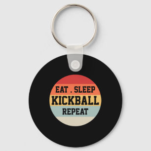 Llavero Regalo divertido del jugador de Kickball Retro