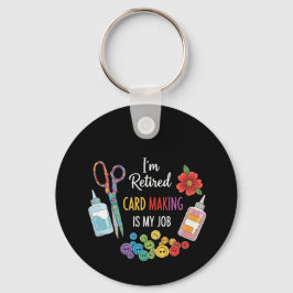 Llavero Regalo divertido para jubilados que hacen tarjetas