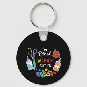 Llavero Regalo divertido para jubilados que hacen tarjetas