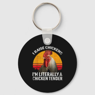 Llavero Regalo divertido retro para amantes de las gallina