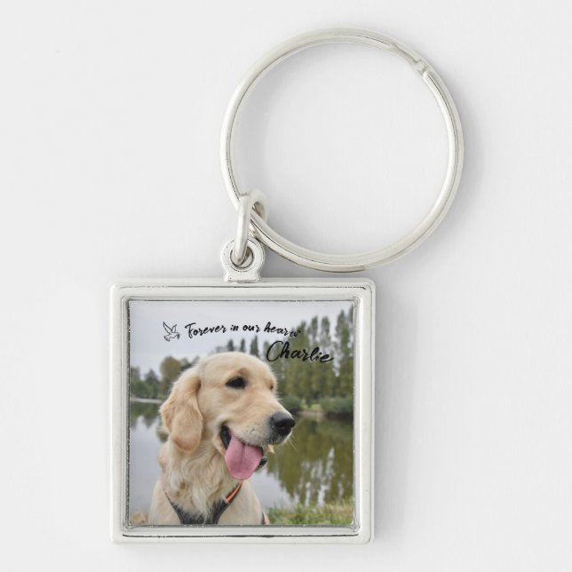 Llavero Regalo en memoria de mascota Photo Keepsake (Frente)