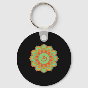 Llavero Regalo espiritual de yoga mandala símbolo Om Ohm A
