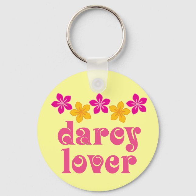 Llavero Regalo Floral Jane Austen Darcy Lover (Anverso)