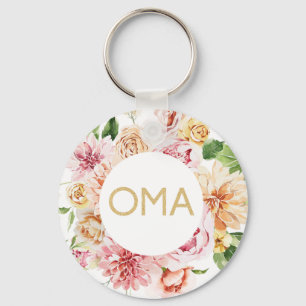 Llavero Regalo Floral Oma