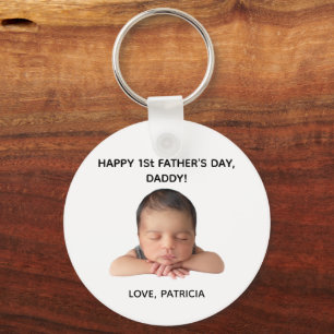 Llavero Regalo fotográfico del Día del Primer Padre del pe