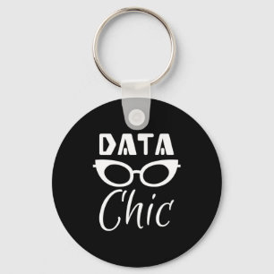 Llavero Regalo Hermoso de Datos de Ciencia de Datos Chic T