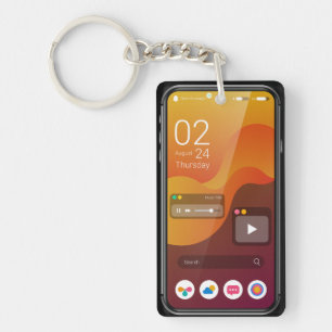 Llavero Regalo para amante de la tecnología iPhone lindo