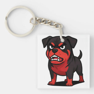 Llavero Regalo para amante de perros de dibujos animados R
