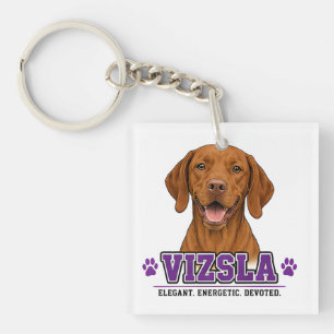 Llavero 🐾 Regalo para amantes del perro Vizsla 🐾