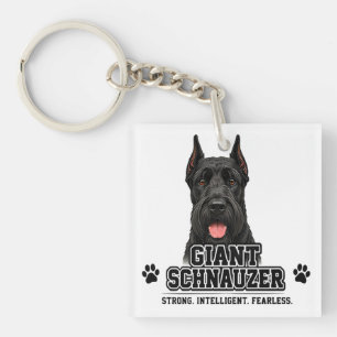 Llavero 🐾 Regalo para amantes del Schnauzer Gigante 🐾