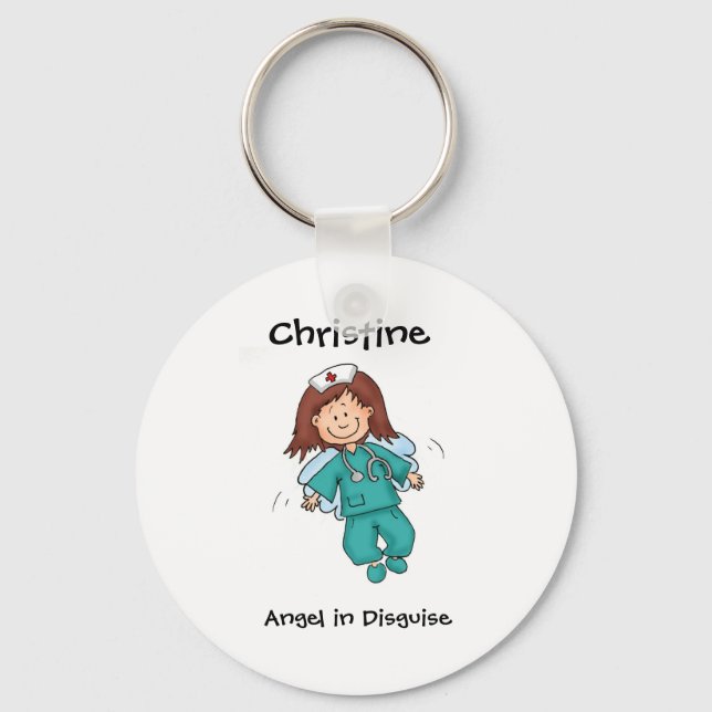Llavero Regalo para enfermera - Personaliza con el nombre (Anverso)