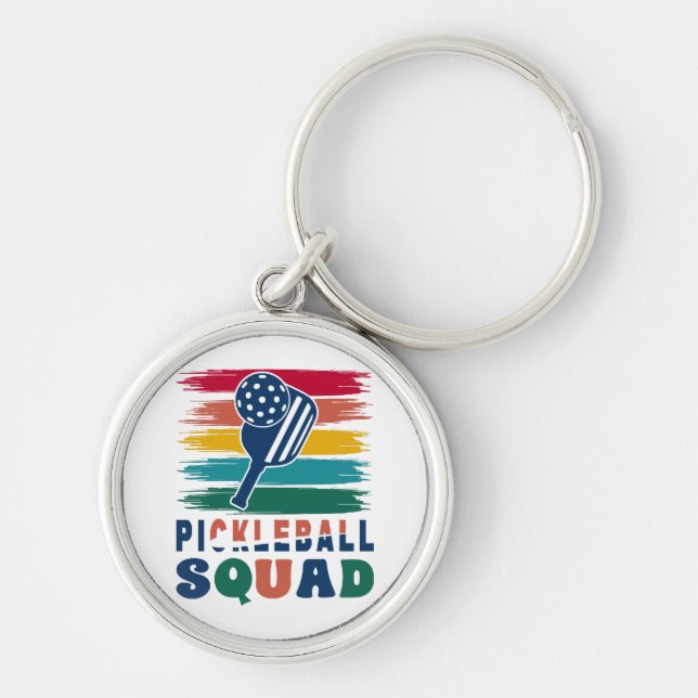 Llavero Regalo para jugadores de pickleball (Frente)