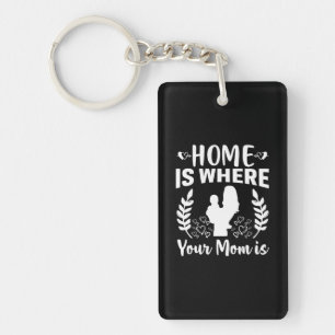 Llavero Regalo para Madre El Hogar Es Donde Está Tu Mamá