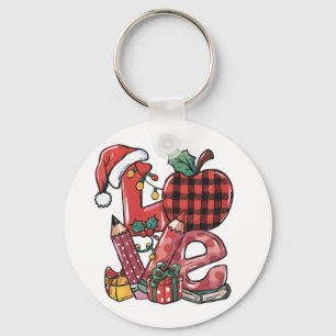 Llavero Regalo para maestros Feliz Navidad Amor