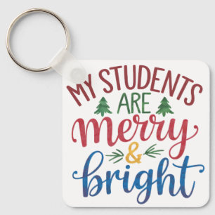 Llavero Regalo para maestros Mis estudiantes son alegres