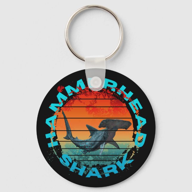 Llavero Regalo para pescadores de tiburones martillo amant (Anverso)