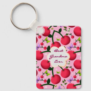 Llavero Regalo personalizado con patrón de flor de cerezo