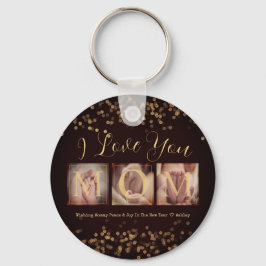 Llavero Regalo personalizado de 3 Collages de fotos para m