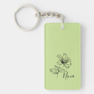 Llavero Regalo personalizado de flor de abeja de miel