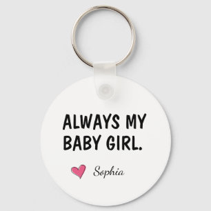 Llavero Regalo Personalizado de Hija Siempre Mi Niña