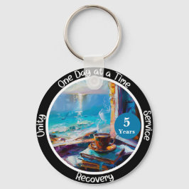 Llavero Regalo personalizado de hito de sobriedad - Vibrac