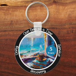 Llavero Regalo personalizado de hito de sobriedad - Vibrac
