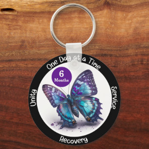Llavero Regalo Personalizado de Sobriedad Mariposa - Regal