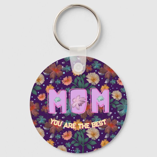 Llavero Regalo personalizado del día de la madre lumbar (Anverso)