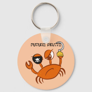 Llavero Regalo Personalizado Futuro Pirata Cangrejo Lindo 